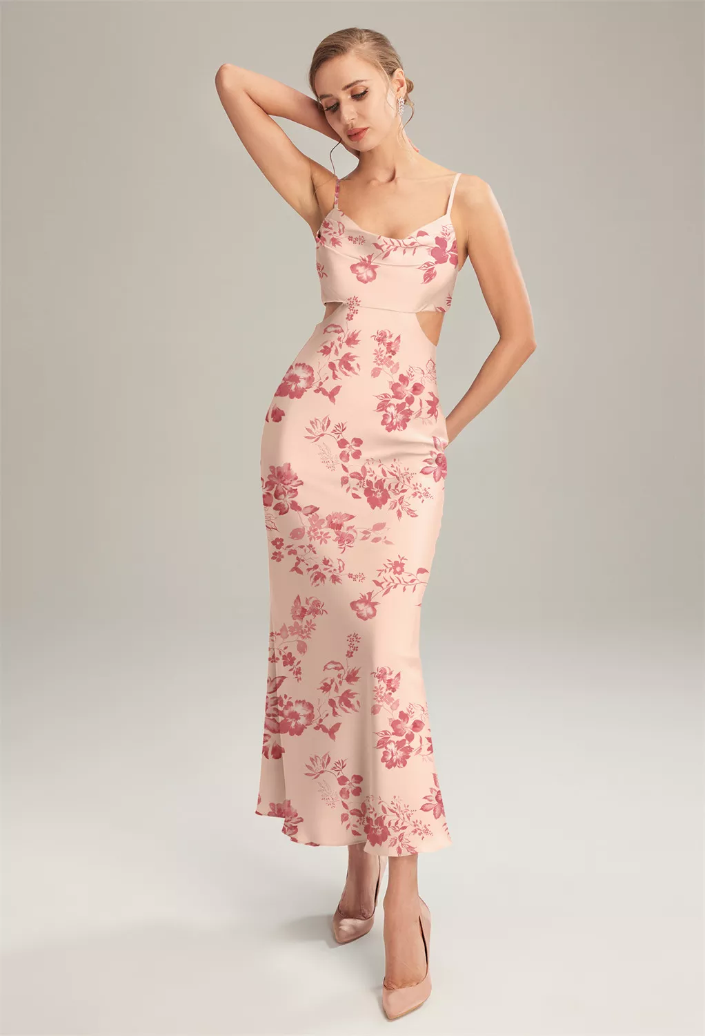 AW Odele Pink Cherry Blossom  Spring Wedding Guest Dresses
